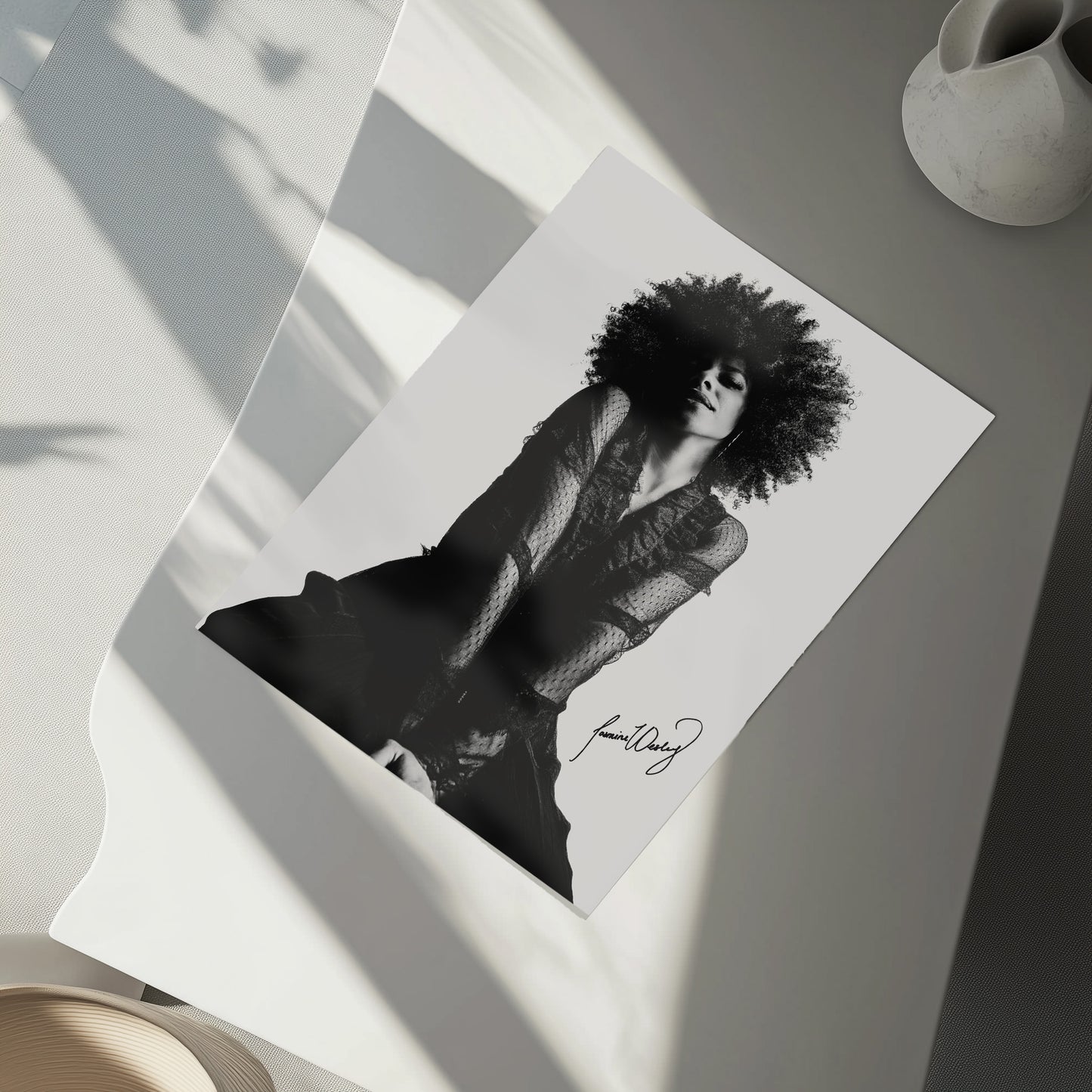 Limited Edition 17x22 Autographed Black & White Portrait