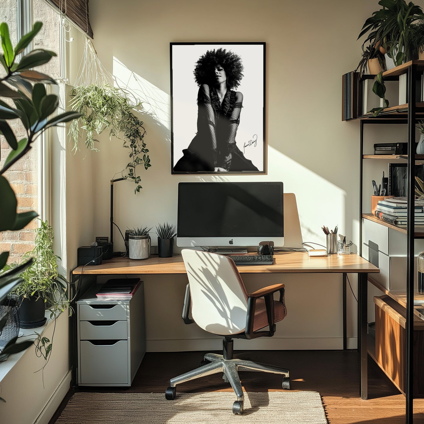 Limited Edition 17x22 Autographed Black & White Portrait