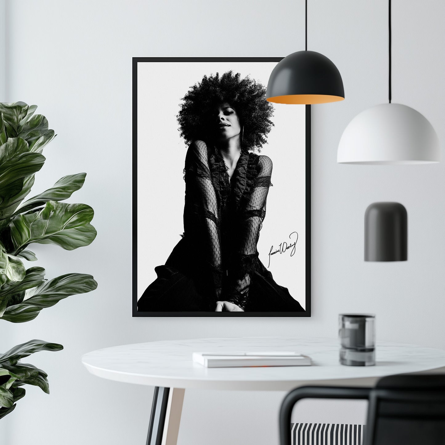 Limited Edition 17x22 Autographed Black & White Portrait